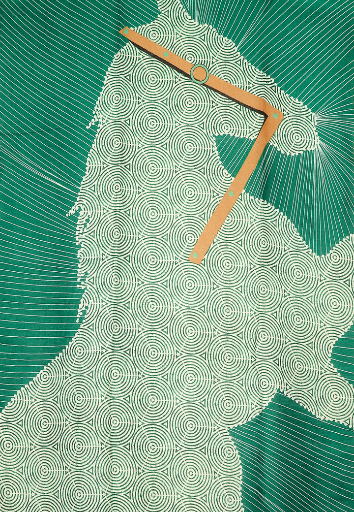 Sciarpa con fantasia cavallo verde