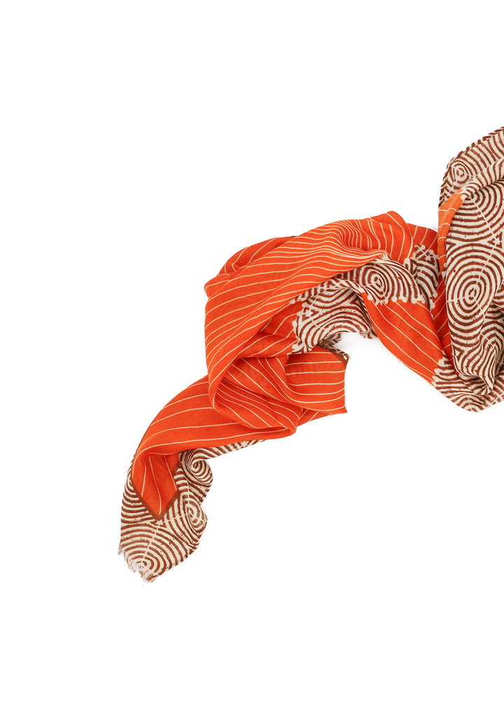 Sciarpa con fantasia cavallo arancione