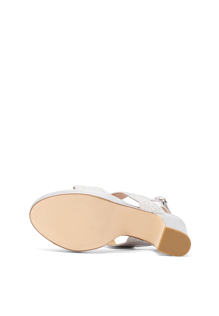 sandali da donna eleganti con tacco queen helena zm9655 argento
