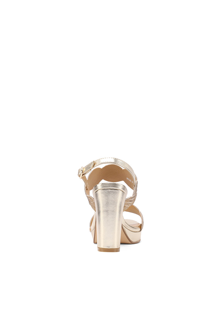 sandali da donna eleganti con tacco queen helena zm9655 oro