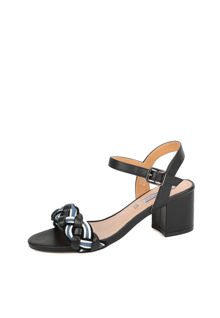 sandali da donna eleganti con tacco basso zm9628 nero