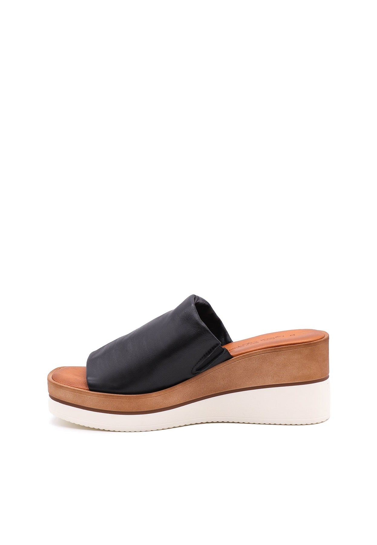 QUEEN HELENA Ciabatte A Fascia Con Zeppa Casual Donna X32