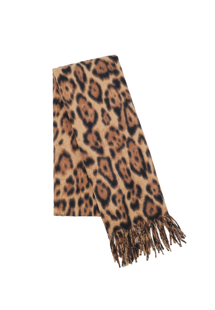 Sciarpa foulard da donna in colore marrone