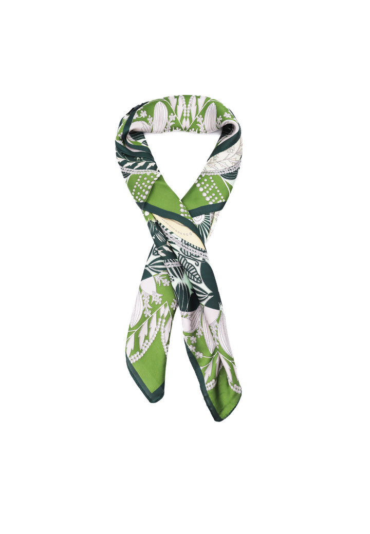 Sciarpa foulard da donna queen helena color verde