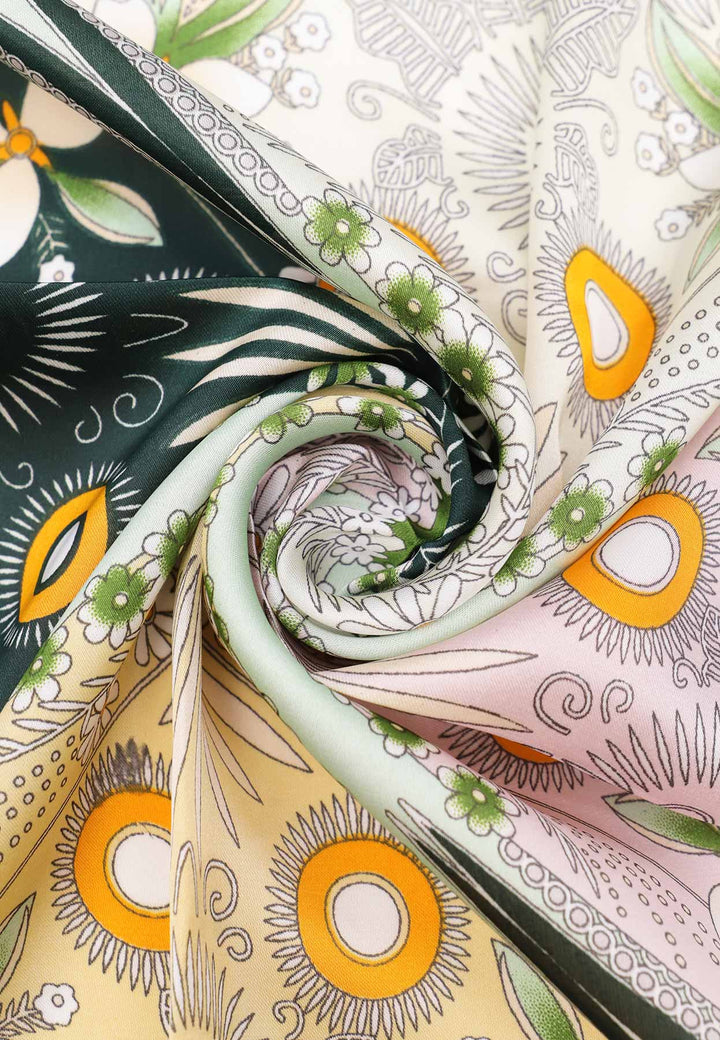 Sciarpa foulard da donna queen helena color verde