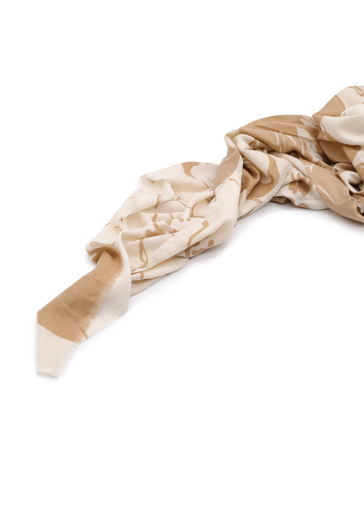 Sciarpa foulard da donna in viscosa colore beige