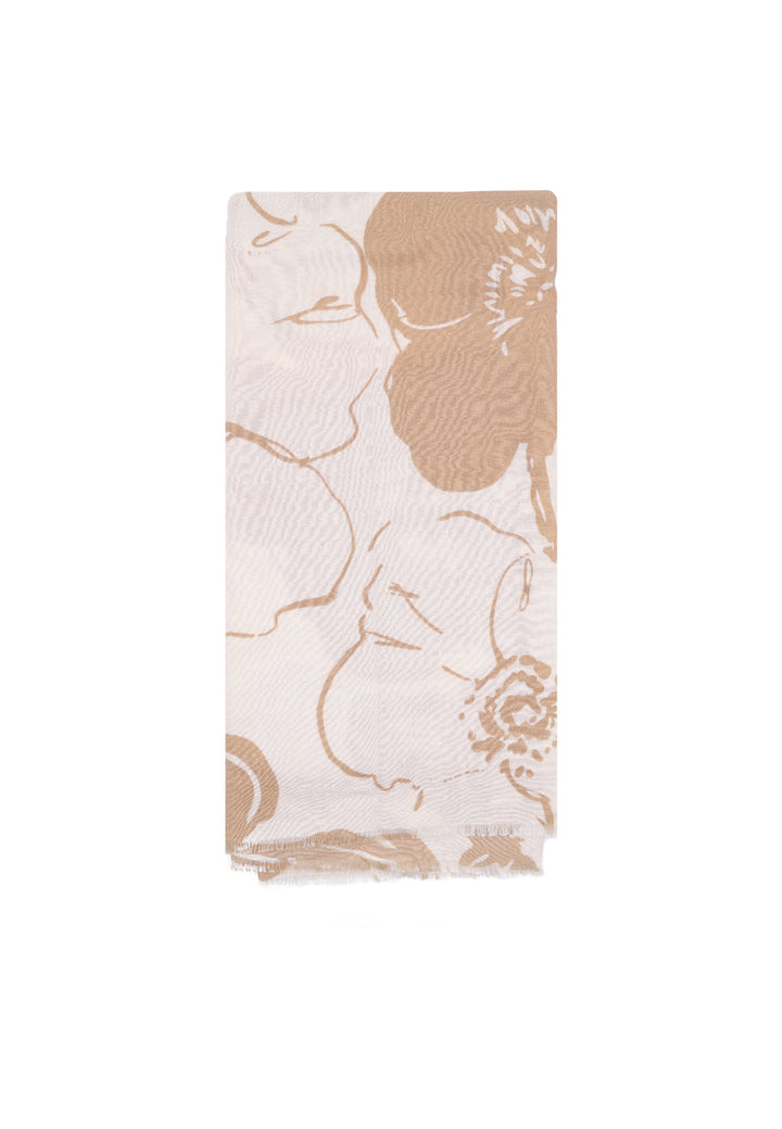 Sciarpa foulard da donna in viscosa colore beige