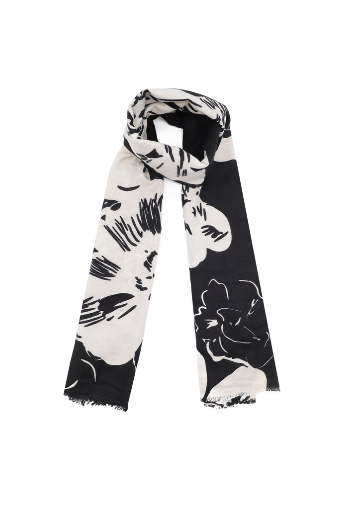 Sciarpa foulard da donna in viscosa colore nero