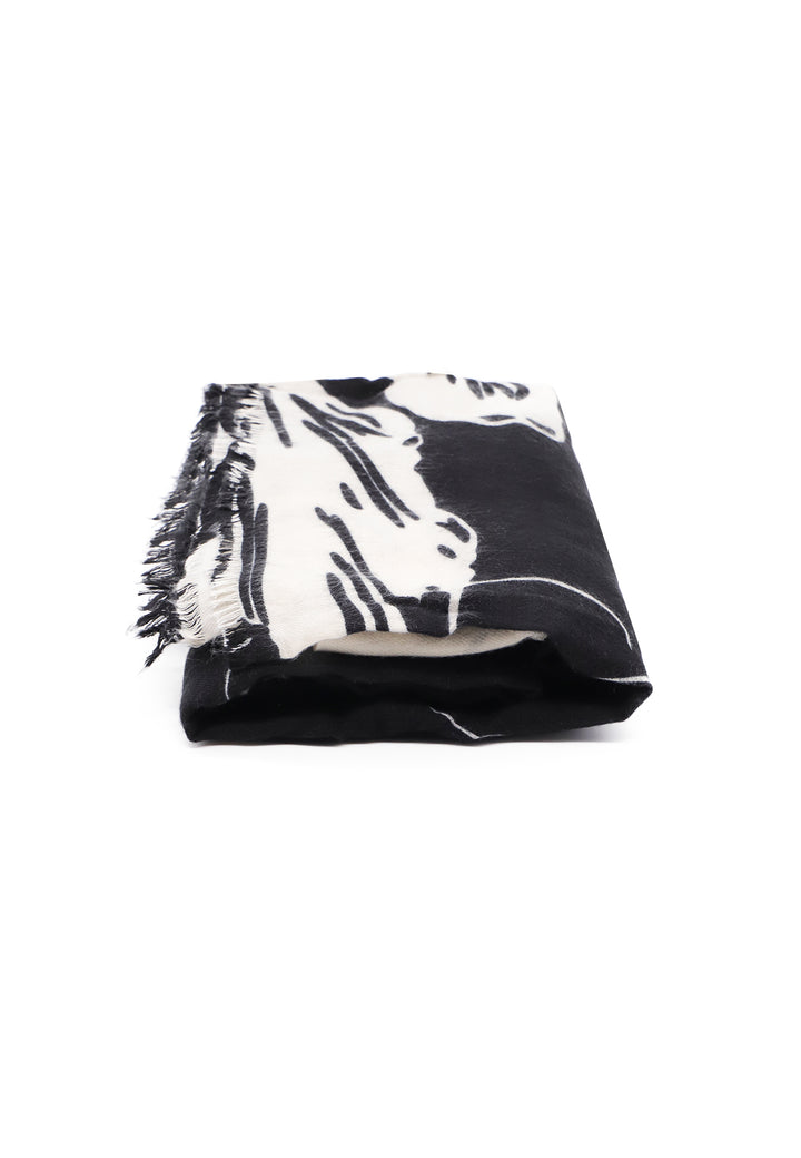 Sciarpa foulard da donna in viscosa colore nero