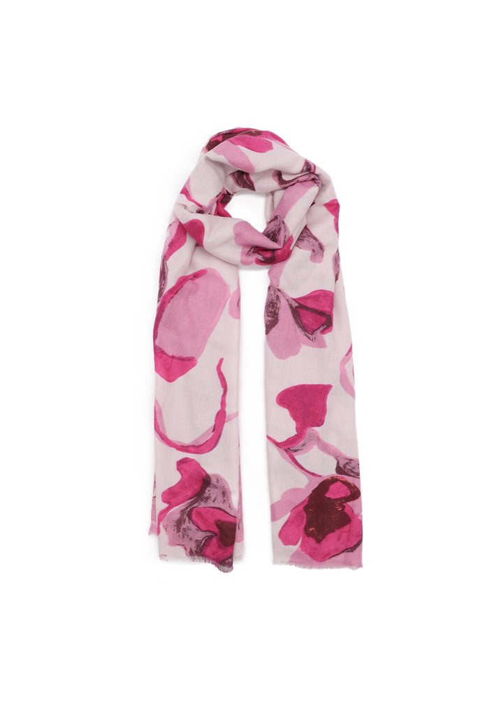 Sciarpa foulard in viscosa da donna in colore rosa