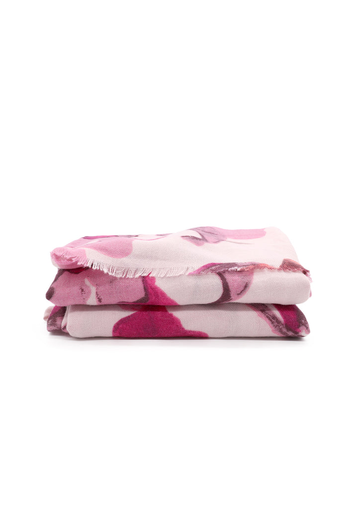 Sciarpa foulard in viscosa da donna in colore rosa