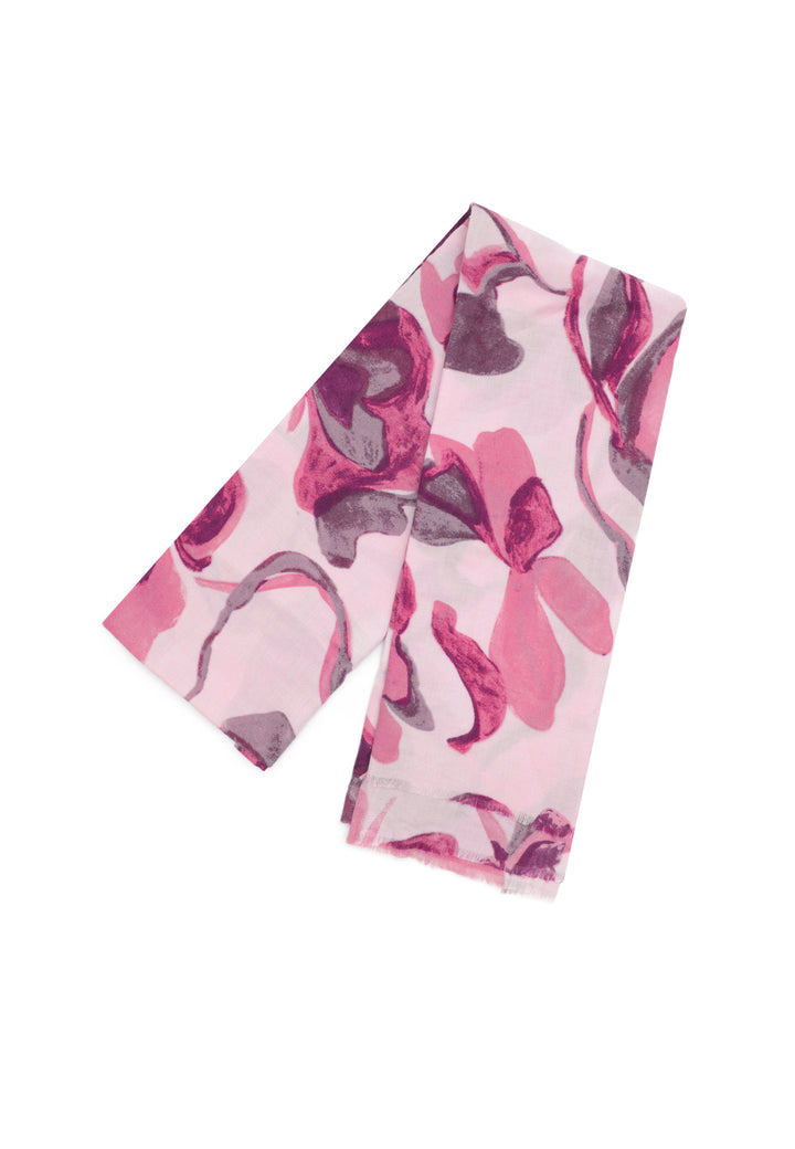 Sciarpa foulard in viscosa da donna in colore rosa