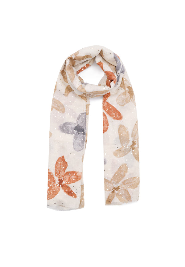 Sciarpa foulard da donna in viscosa colore beige