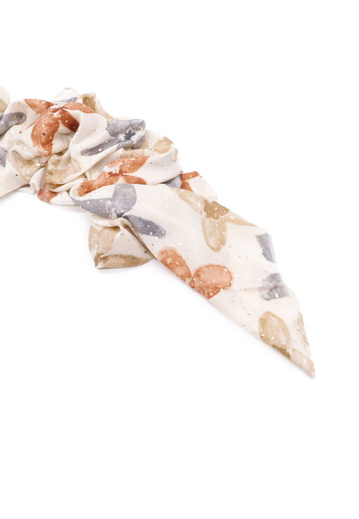 Sciarpa foulard da donna in viscosa colore beige