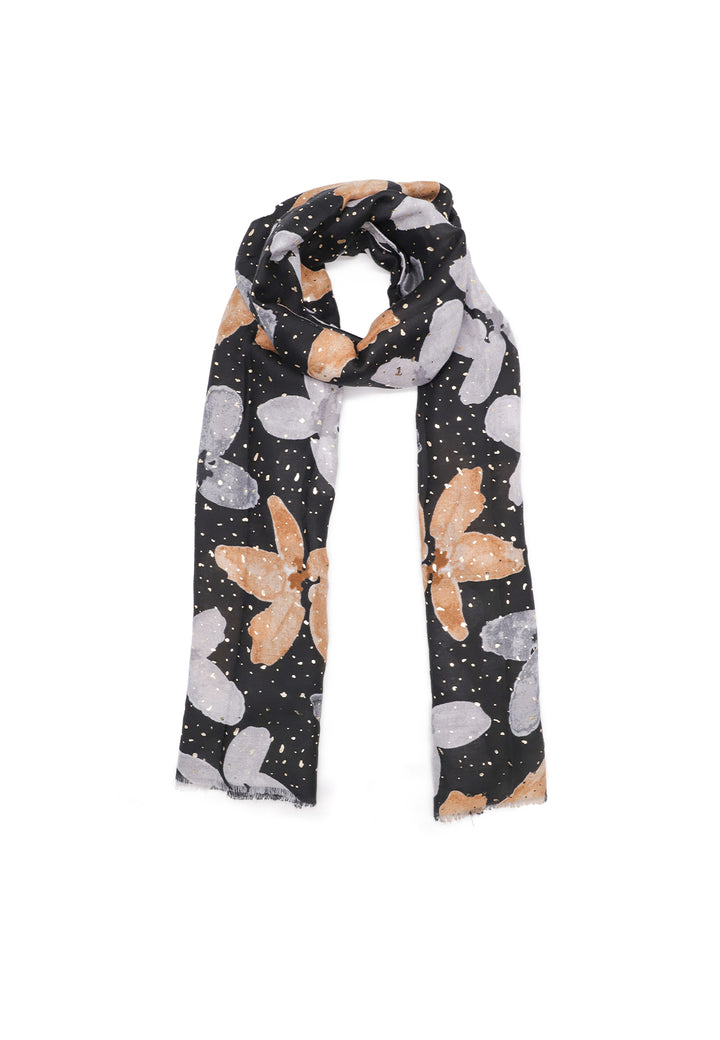 Sciarpa foulard da donna in viscosa colore nero