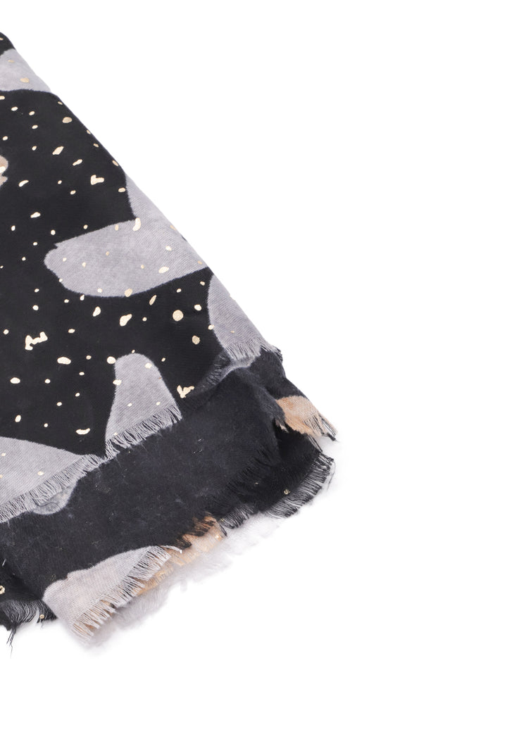 Sciarpa foulard da donna in viscosa colore nero