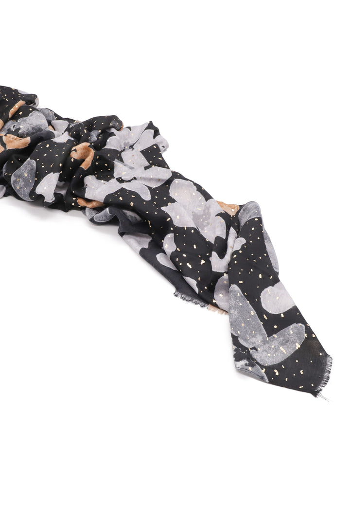 Sciarpa foulard da donna in viscosa colore nero