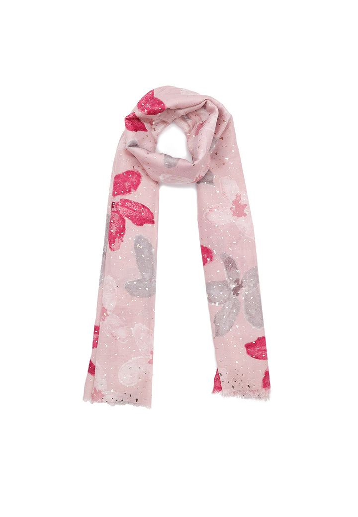 Sciarpa foulard da donna in viscosa colore rosa