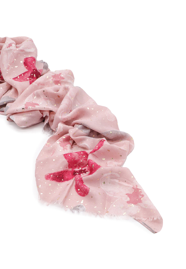 Sciarpa foulard da donna in viscosa colore rosa