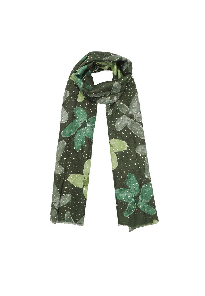 Sciarpa foulard da donna in viscosa colore verde