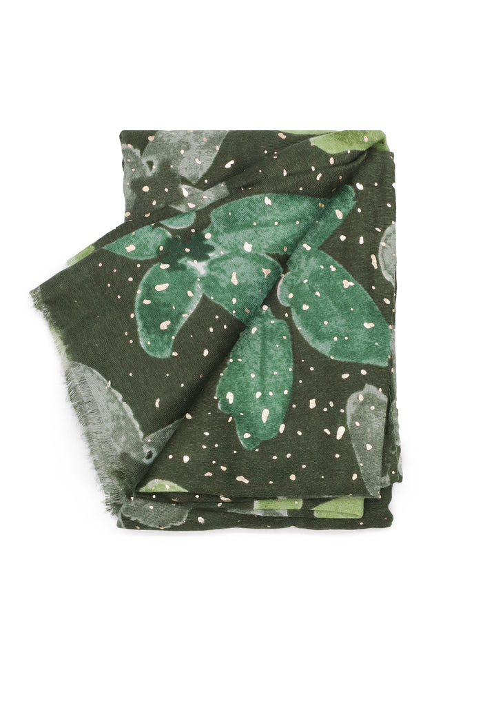 Sciarpa foulard da donna in viscosa colore verde