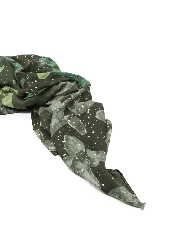 Sciarpa foulard da donna in viscosa colore verde