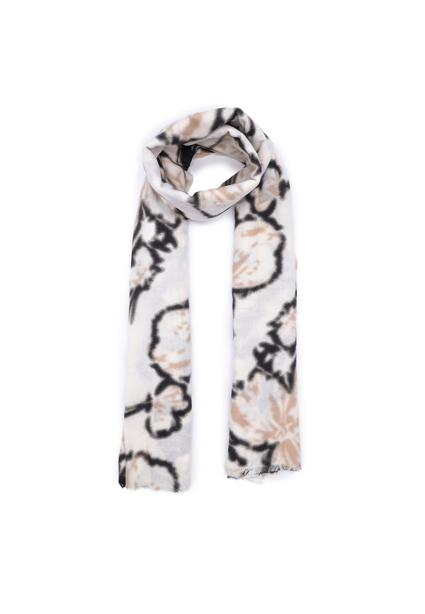 Sciarpa foulard da donna leggera in viscosa colore beige