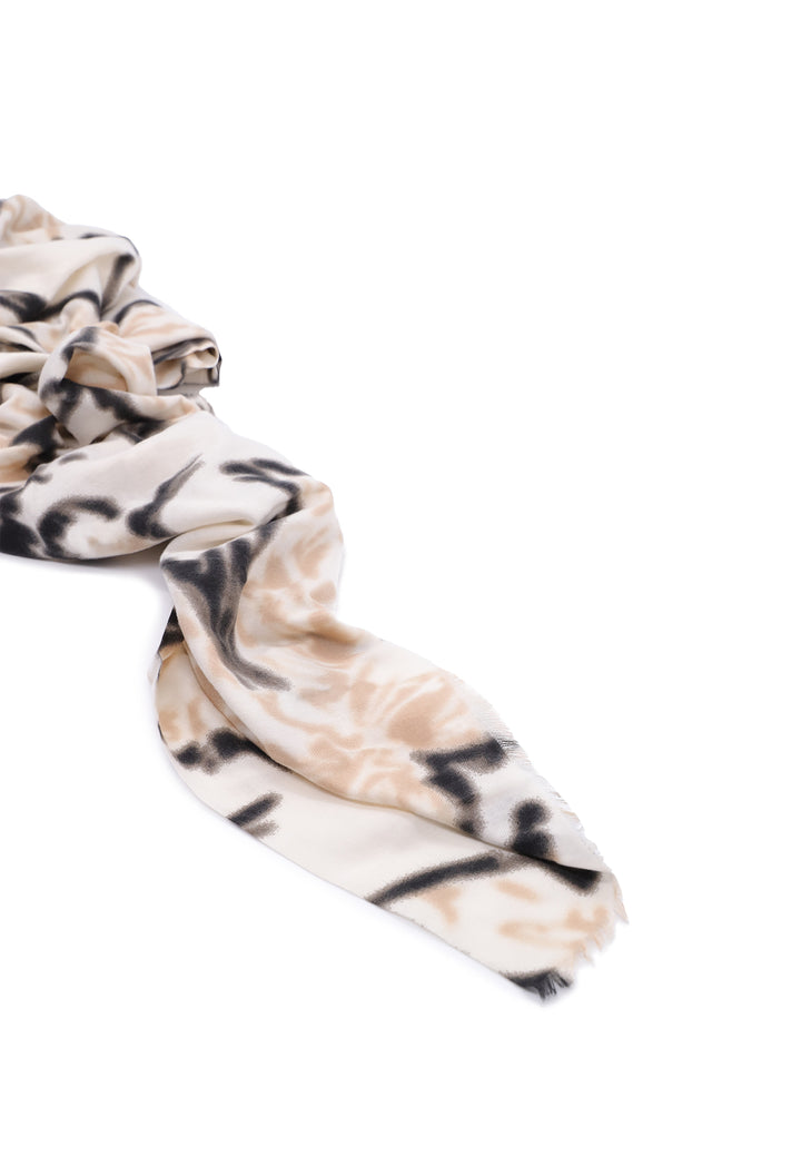 Sciarpa foulard da donna leggera in viscosa colore beige