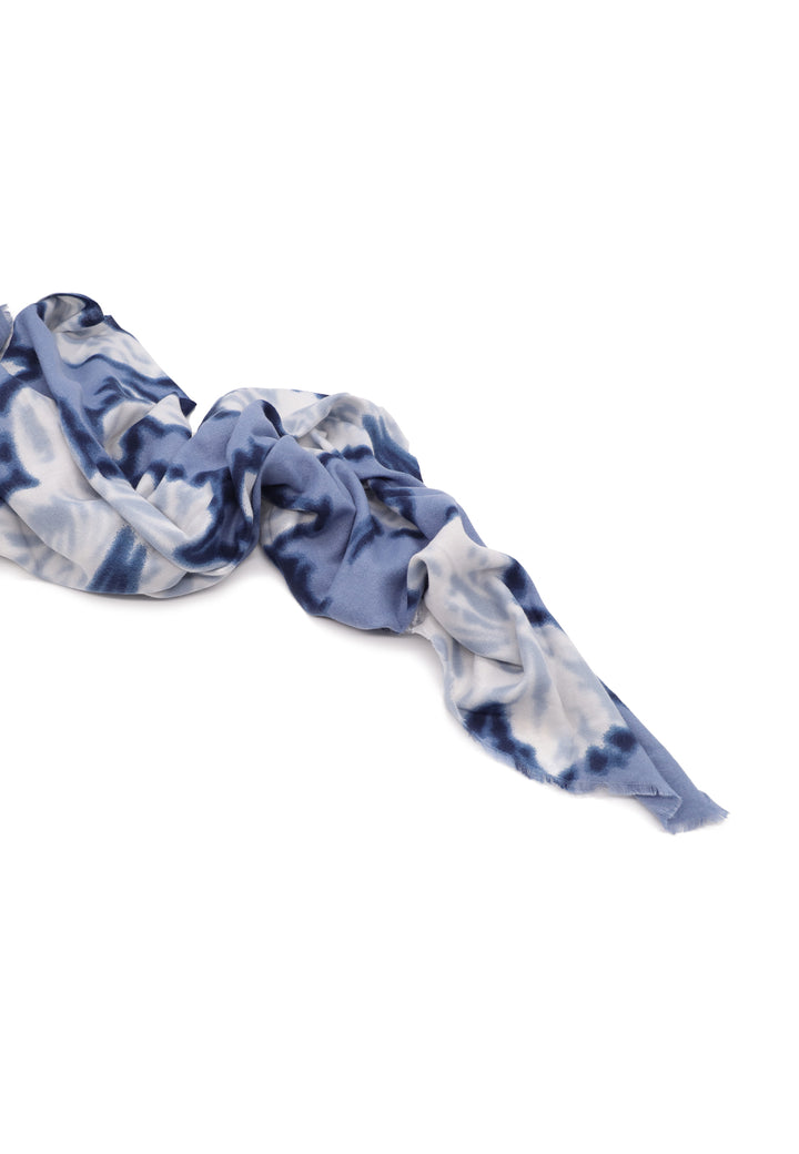 Sciarpa foulard da donna leggera in viscosa colore blu