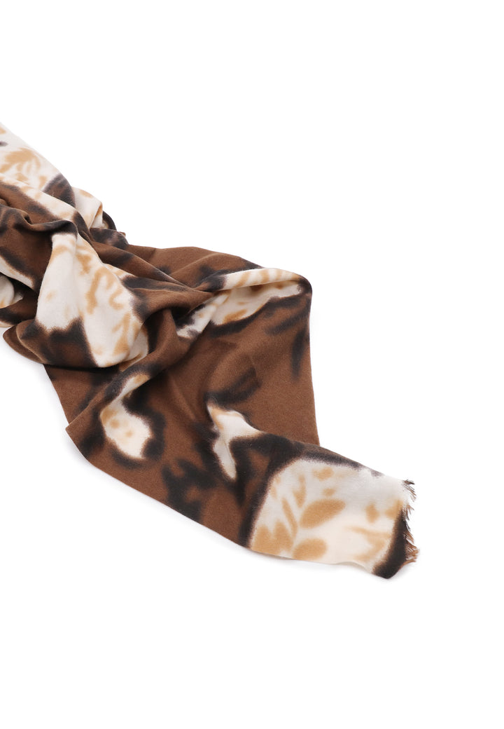 Sciarpa foulard da donna leggera in viscosa colore marrone