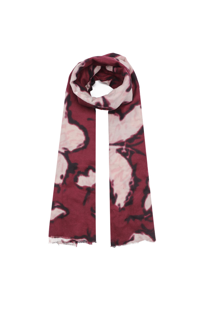 Sciarpa foulard da donna leggera in viscosa colore rosso