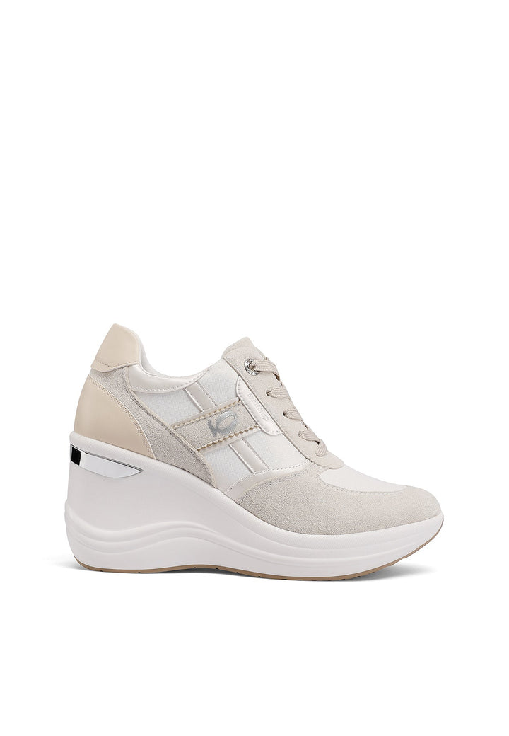 Sneakers con platform colore bianco