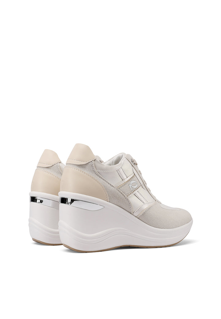 Sneakers con platform colore bianco