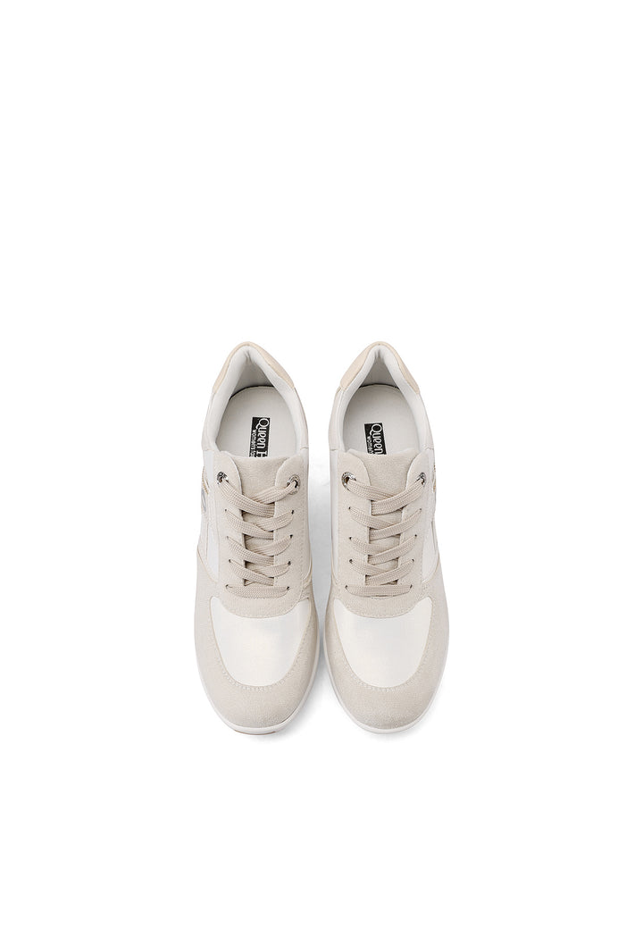 Sneakers con platform colore bianco