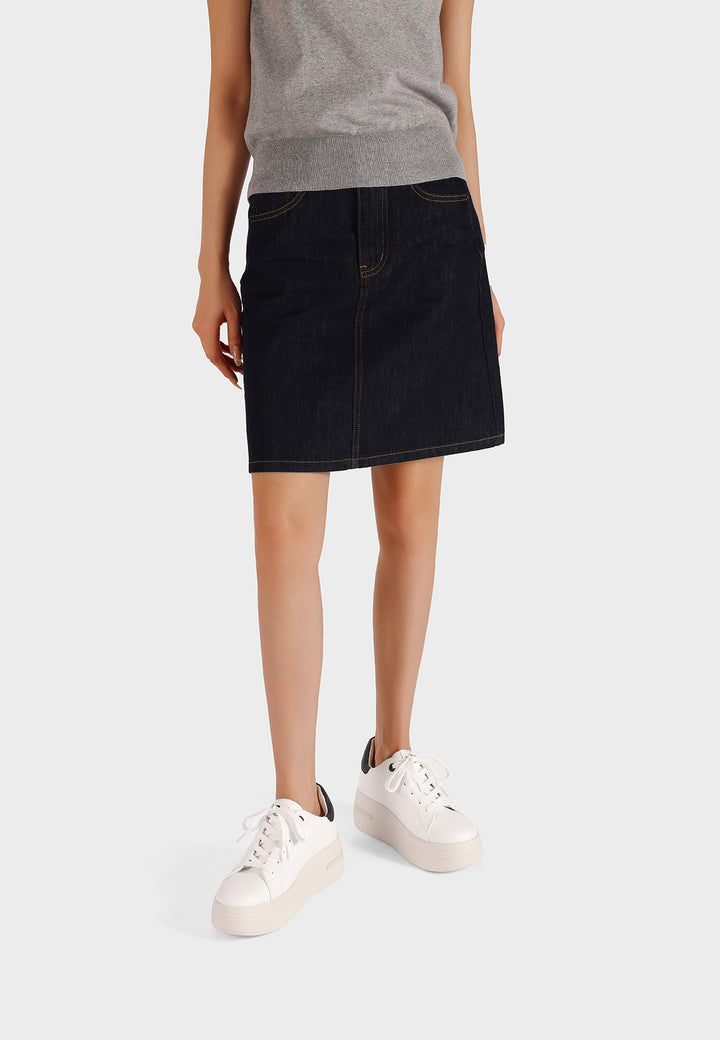 Sneakers casual da donna in ecopelle con dettaglio glitterato e suola alta