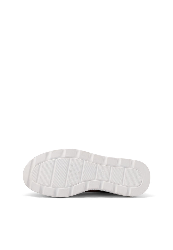 Sneakers stringate con platform colore rosa