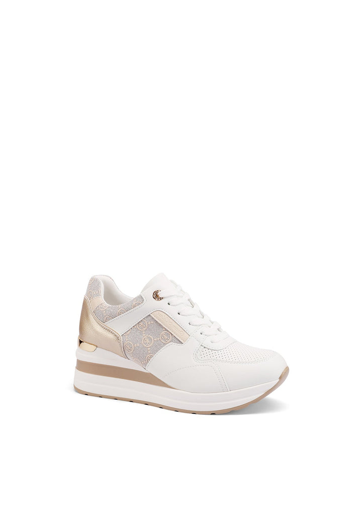 Sneakers da donna con platform colore bianco