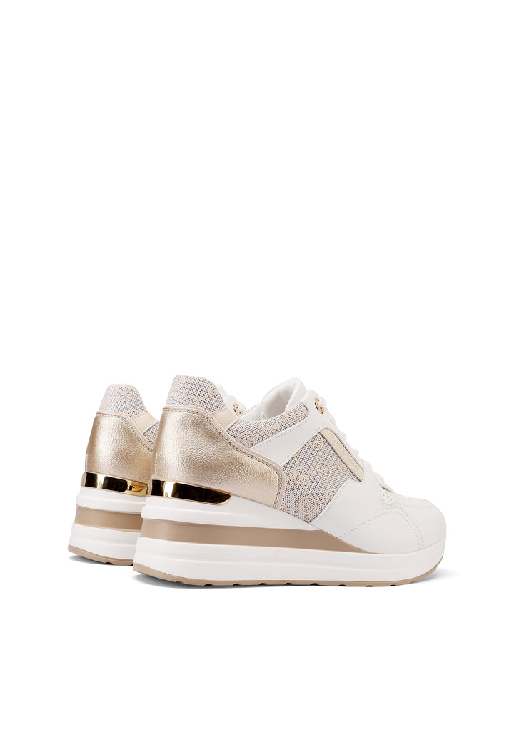 Sneakers da donna con platform colore bianco