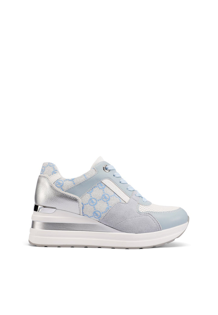 Sneakers da donna con platform colore blu