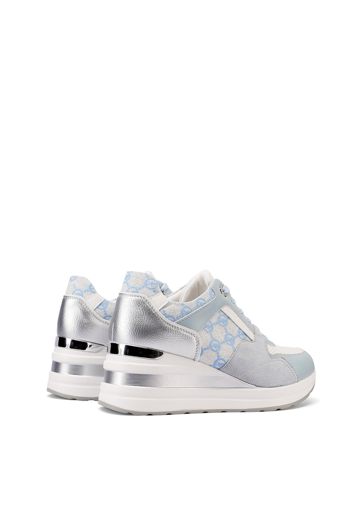 Sneakers da donna con platform colore blu