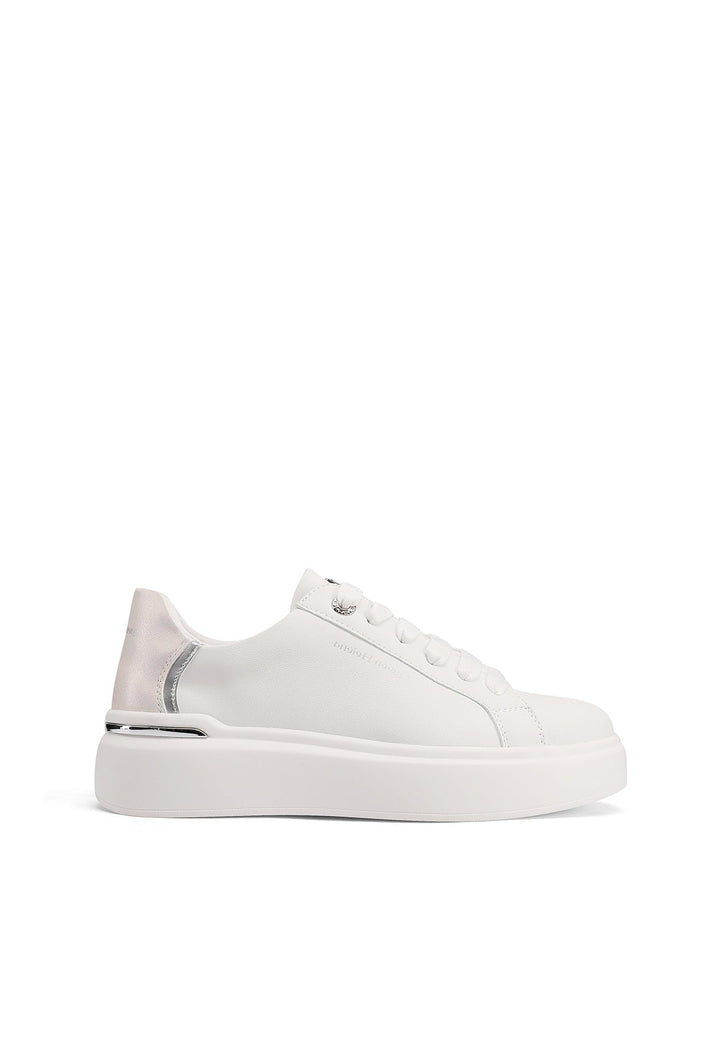 Sneakers da donna con platform colore bianco grigio