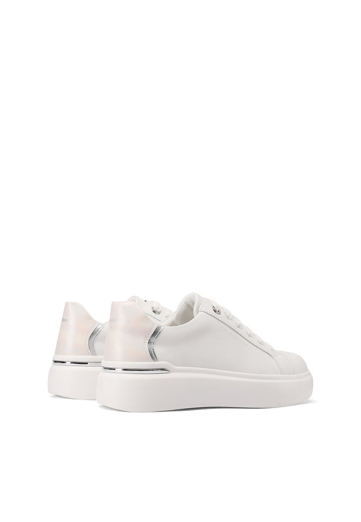 Sneakers da donna con platform colore bianco grigio