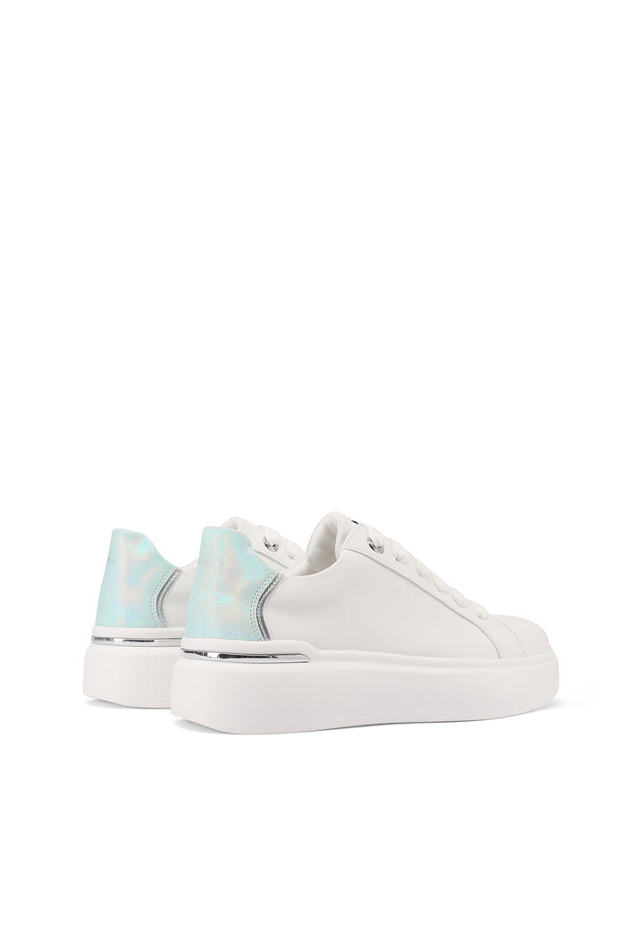 Sneakers da donna con platform colore bianco verde