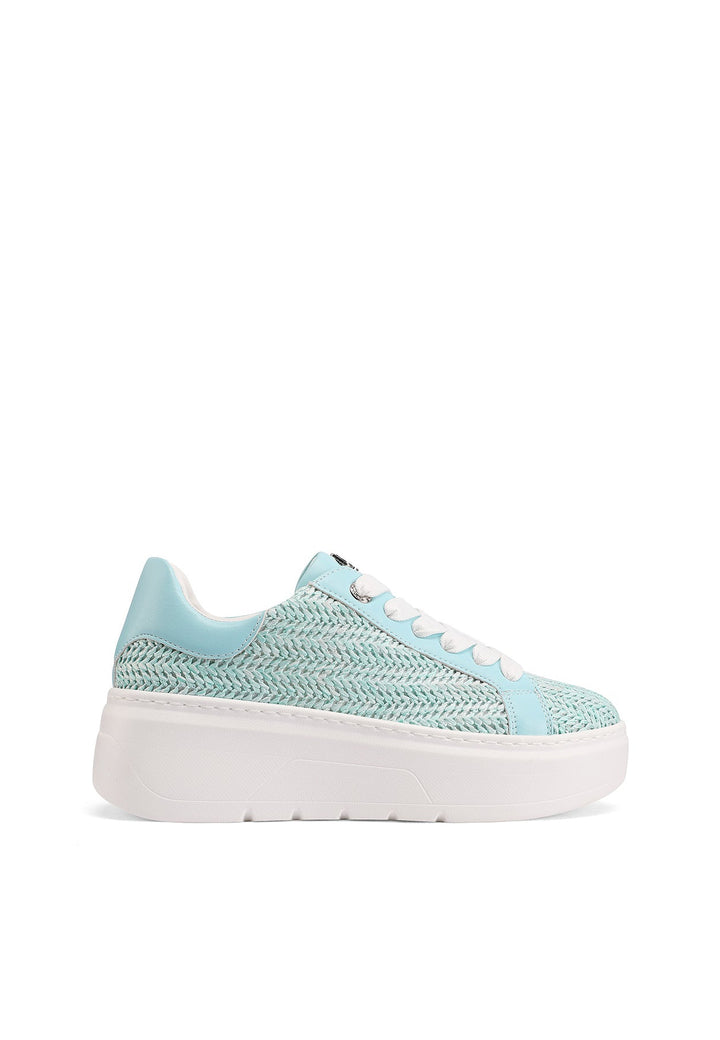 Sneakers da donna con platform colore blu