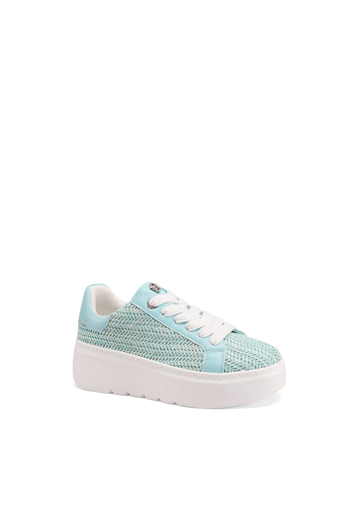 Sneakers da donna con platform colore blu