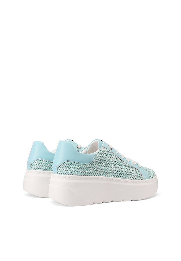 Sneakers da donna con platform colore blu