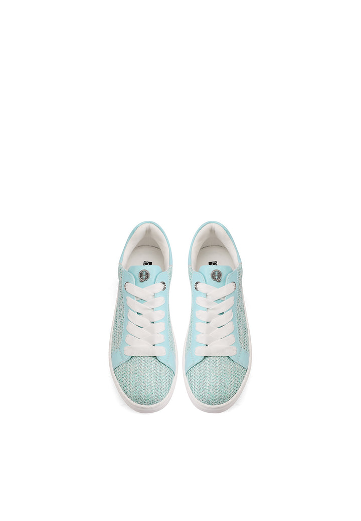 Sneakers da donna con platform colore blu