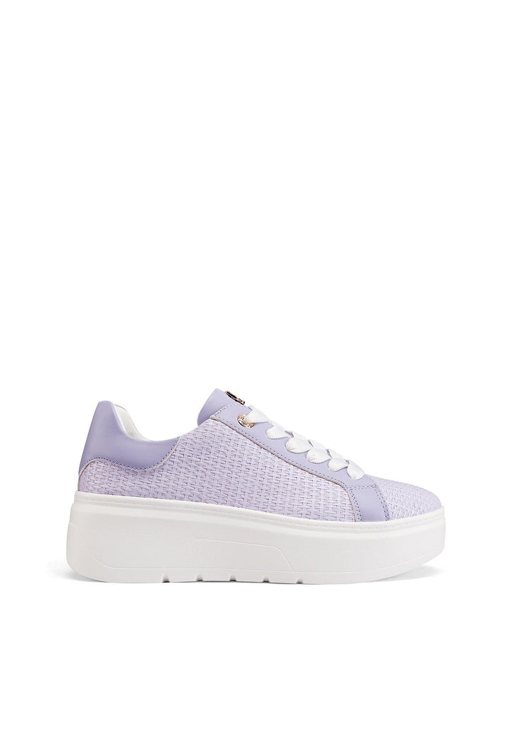 Sneakers da donna con platform colore viola