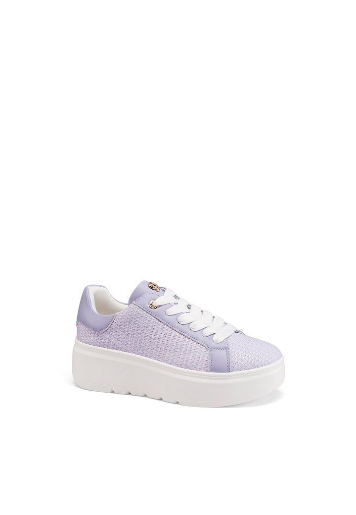 Sneakers da donna con platform colore viola