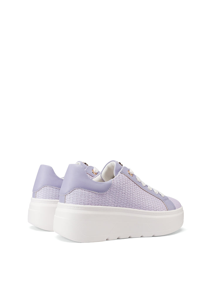 Sneakers da donna con platform colore viola